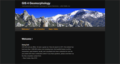Desktop Screenshot of gis4geomorphology.com