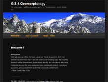 Tablet Screenshot of gis4geomorphology.com